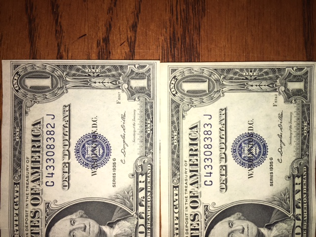 Consecutive-Serial-Numbered-Silver-Certificates
